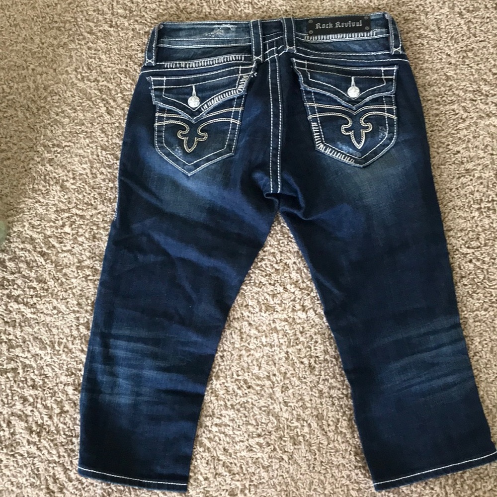 Rock revival Capri jeans